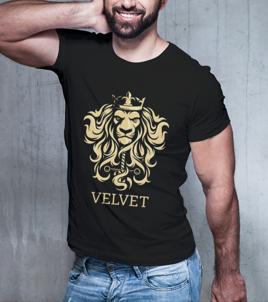 Velvet Jones Velvet Empire Lion Crown Sword T-Shirt