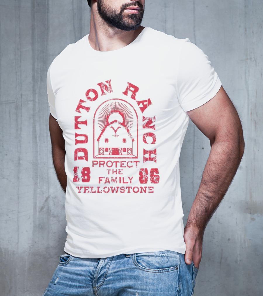 Yellowstone Dutton Ranch Protect The Family 1886 T-Shirt