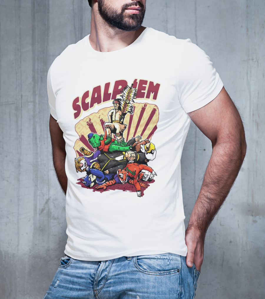 Scalp Em Florida State Seminoles Football Victory Over Rivals T-Shirt