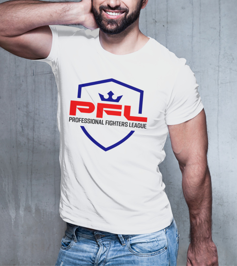 PFL Professional Fighters League Crest With Crown Emblem T-Shirt