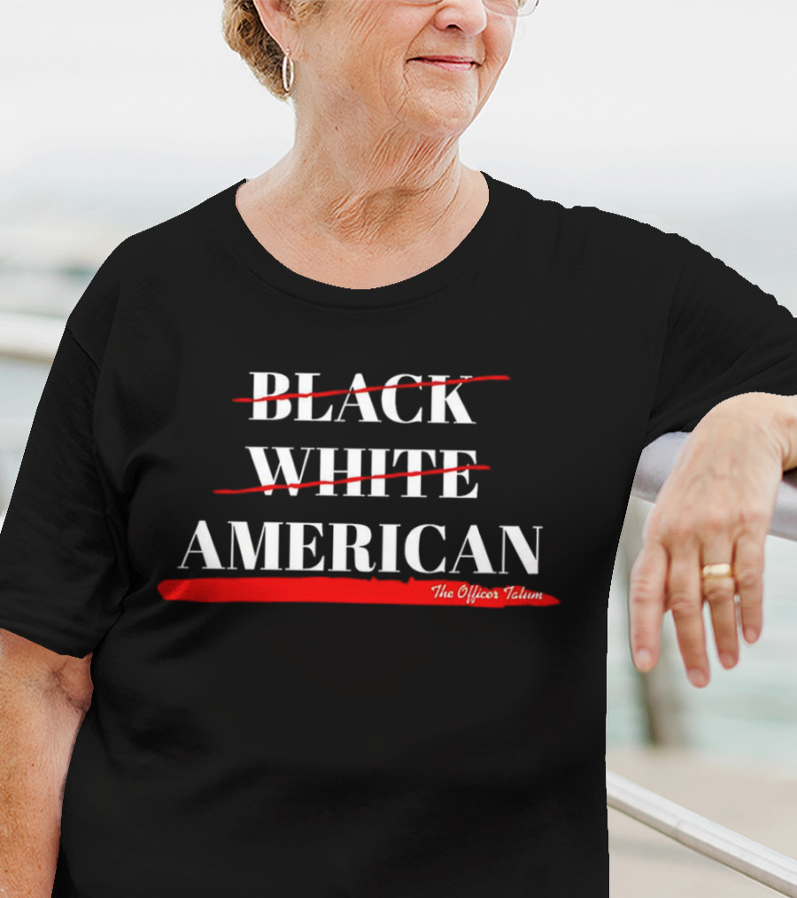 Black White American The Officer Tatum T-Shirt