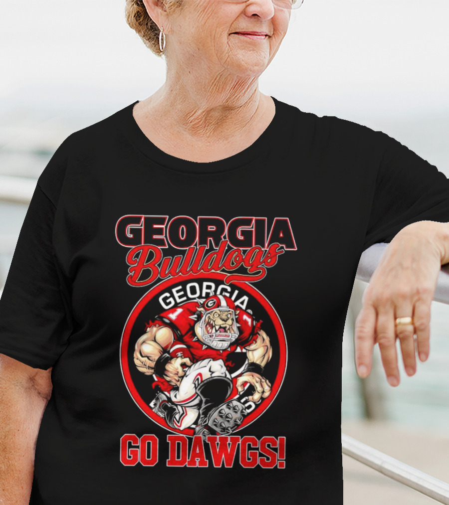 Georgia Bulldogs Go Dawgs Bulldog Mascot Georgia Football T-Shirt