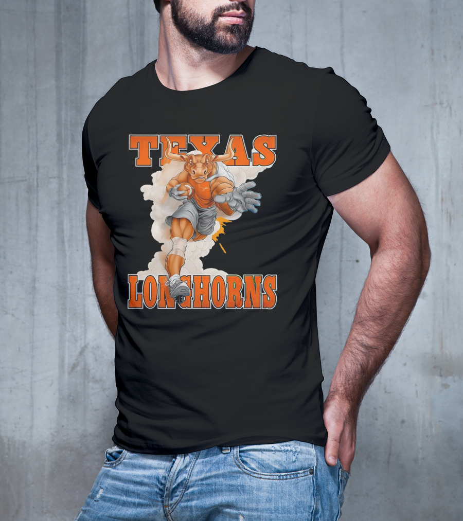 Texas Longhorns Mascot Charging Forward T-Shirt