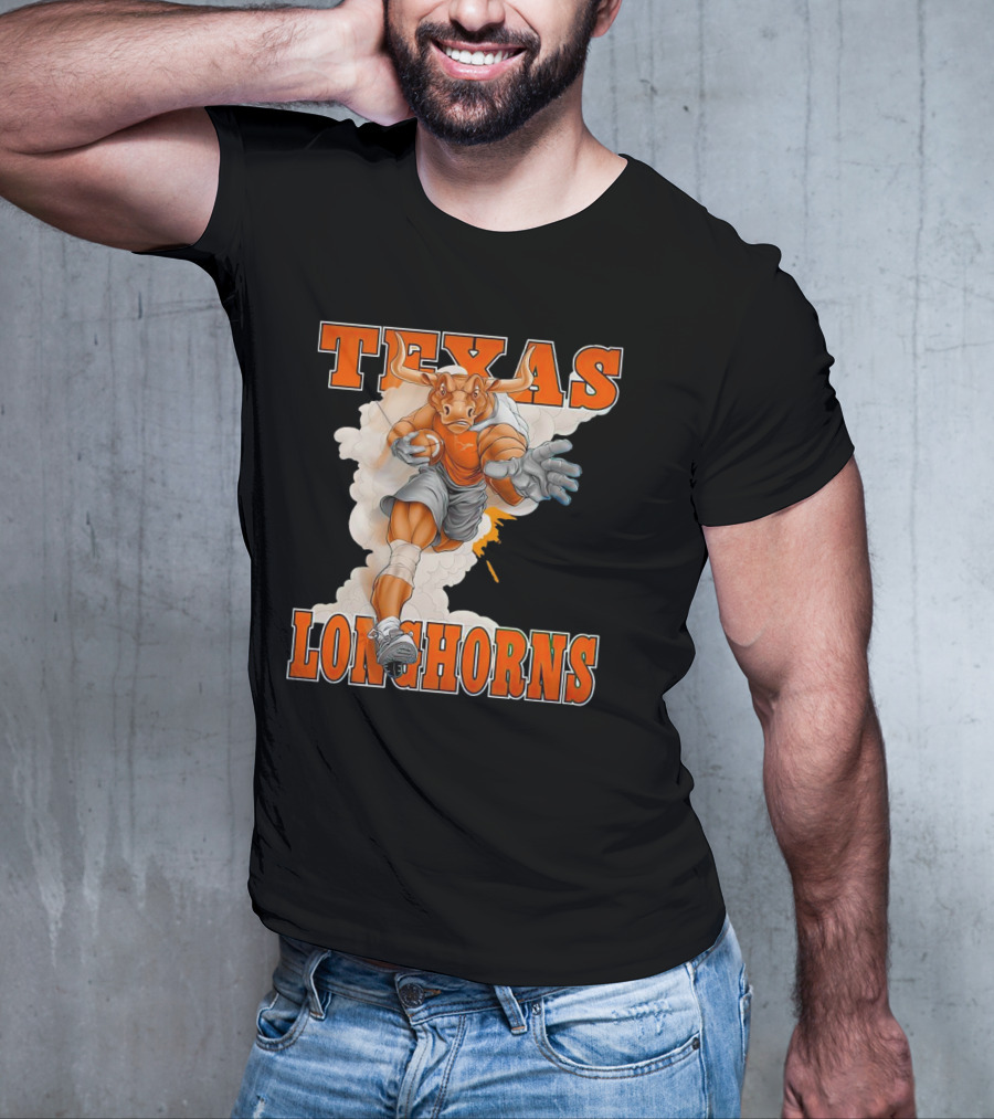 Texas Longhorns Mascot Charging Forward T-Shirt