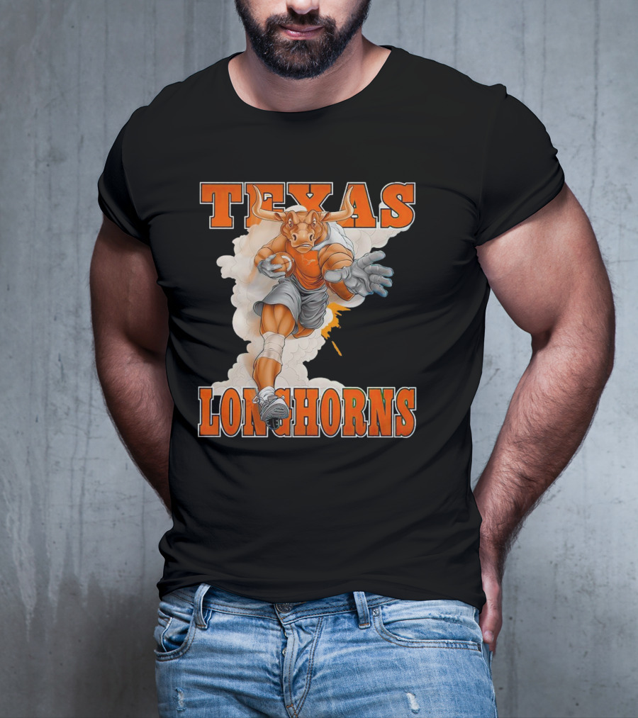 Texas Longhorns Mascot Charging Forward T-Shirt