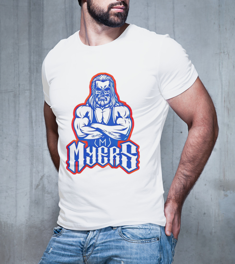 Brian Myers Skull Muscular Icon M Tattoo T-Shirt