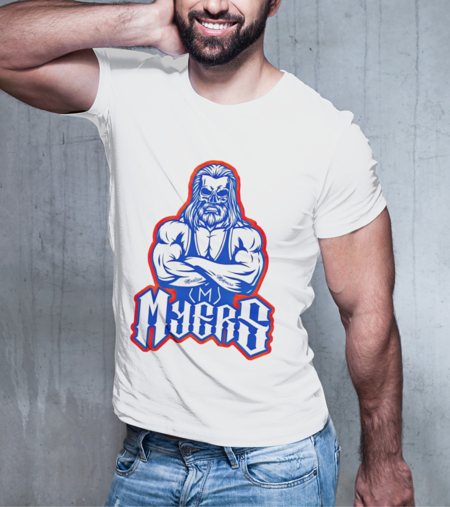 Brian Myers Skull Muscular Icon M Tattoo T-Shirt