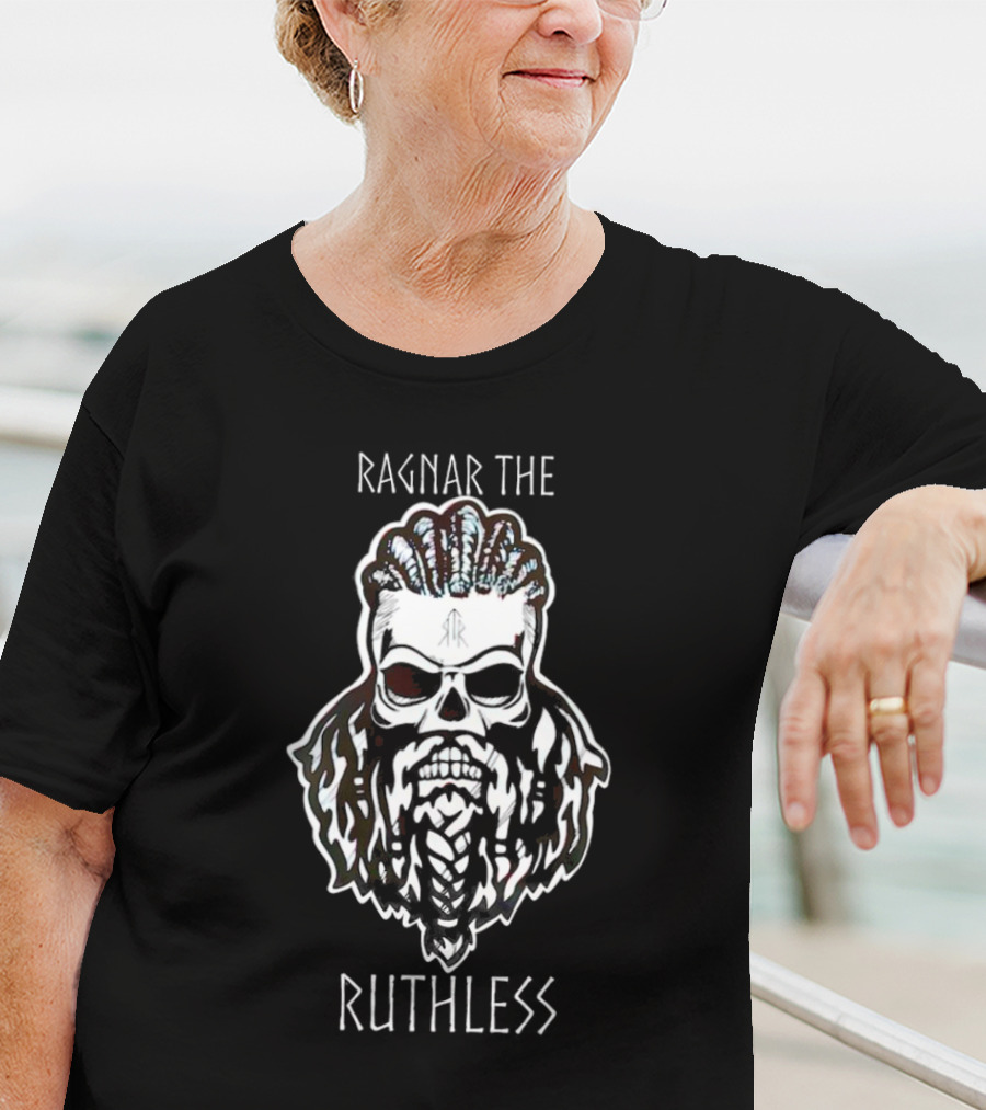 Ragnar The Ruthless Viking Skull Warrior T-Shirt