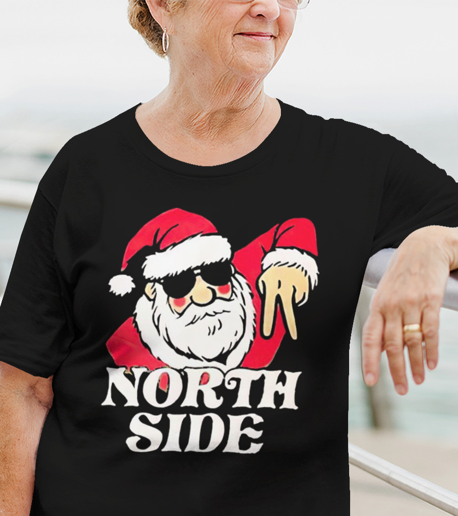 Santa Claus North Side Christmas Holiday T-Shirt