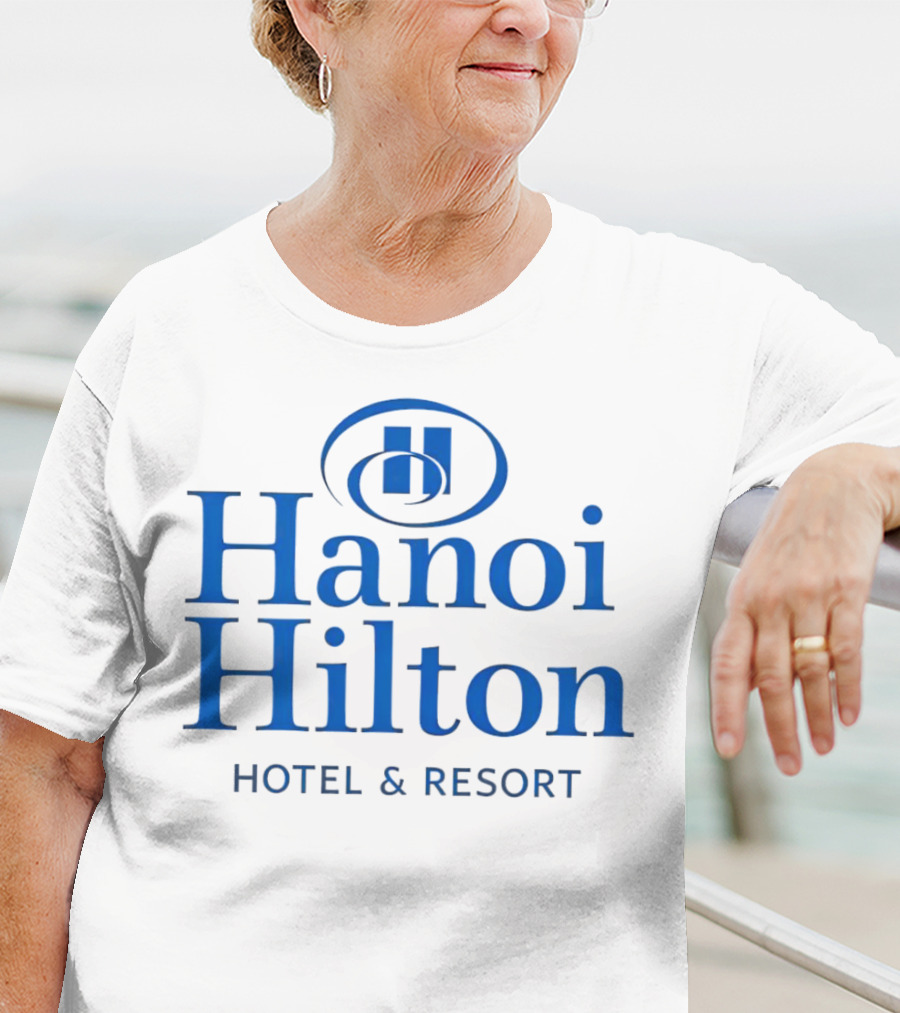 Hanoi Hilton Hotel And Resort Logo Emblem T-Shirt