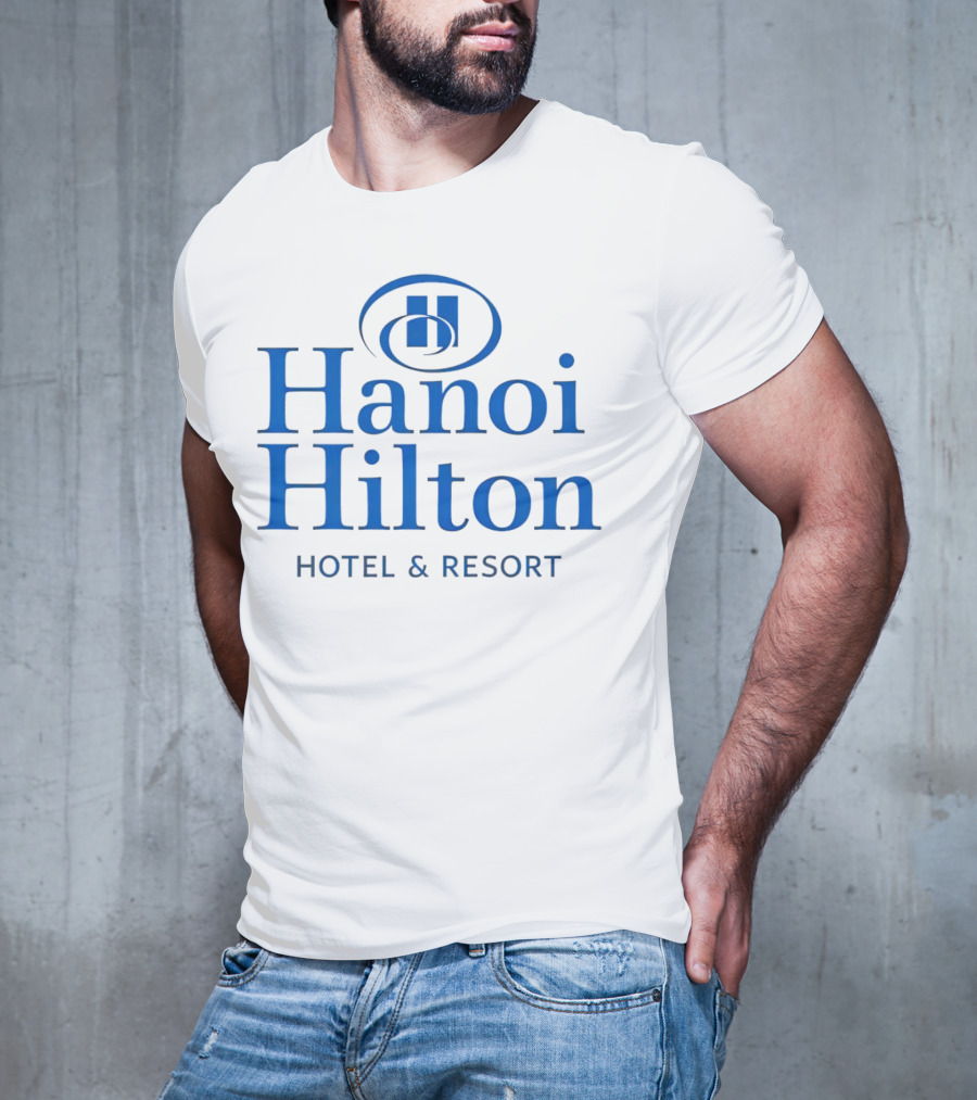Hanoi Hilton Hotel And Resort Logo Emblem T-Shirt