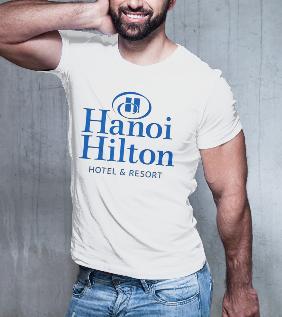 Hanoi Hilton Hotel And Resort Logo Emblem T-Shirt