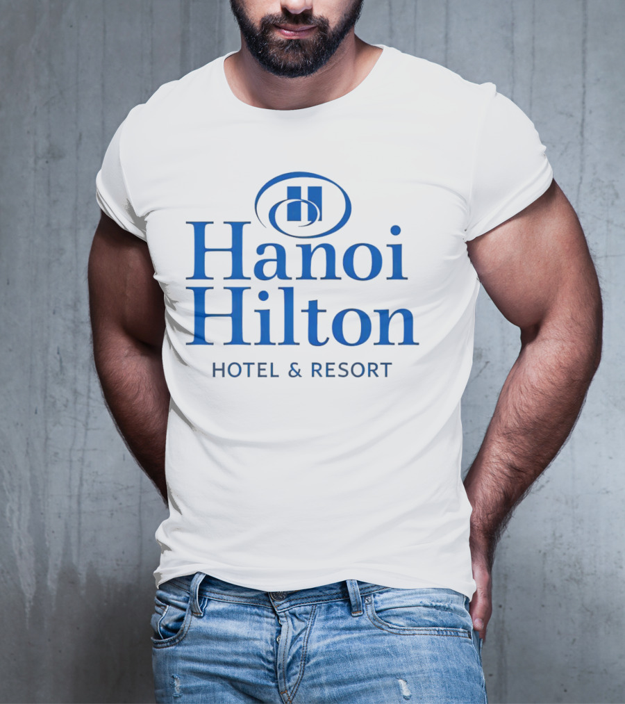 Hanoi Hilton Hotel And Resort Logo Emblem T-Shirt