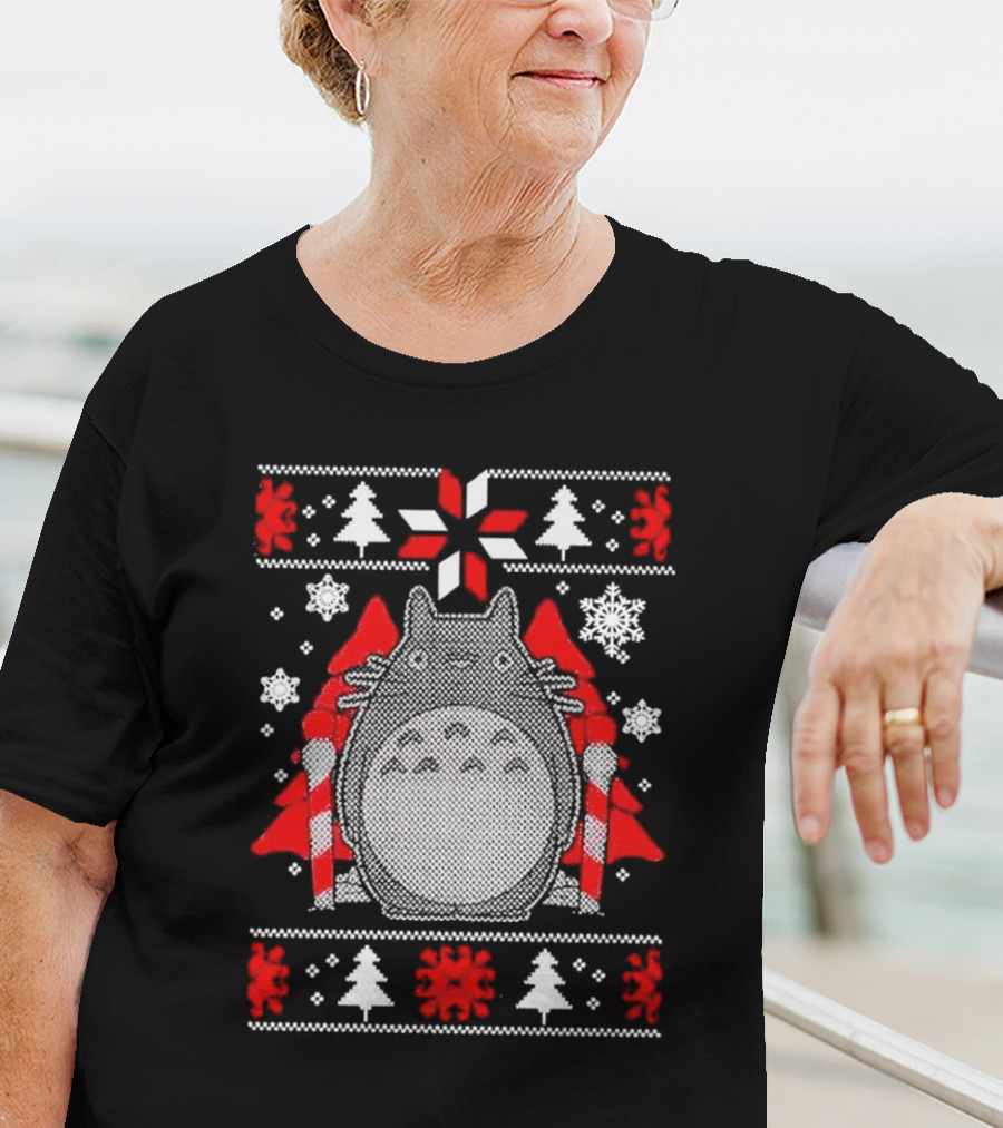 My Neighbor Totoro Studio Ghibli Festive Holiday T-Shirt