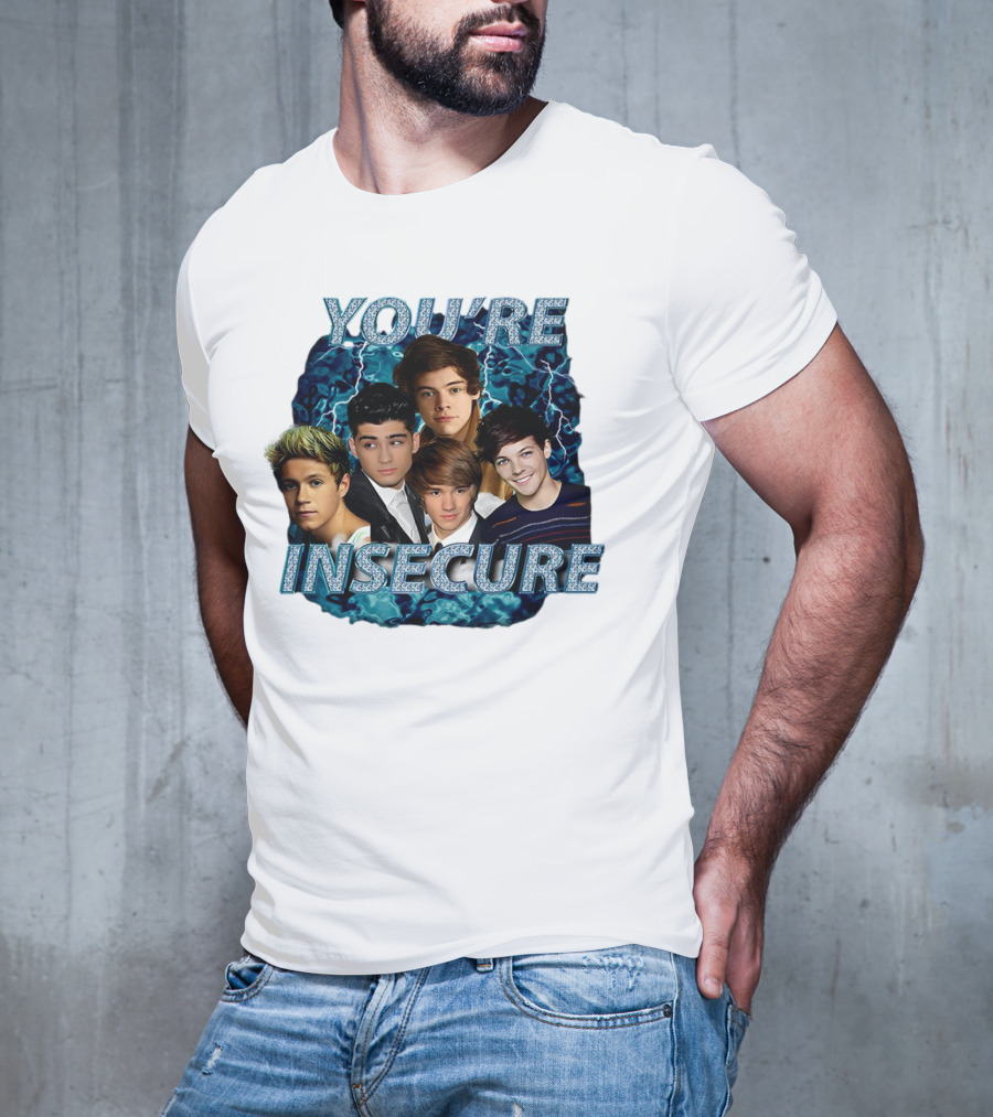 One Direction You're Insecure Lightning Band Members Collage T-Shirt