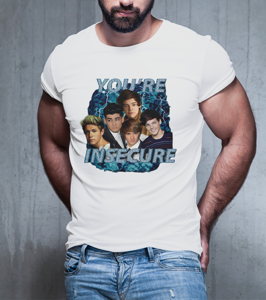 One Direction You're Insecure Lightning Band Members Collage T-Shirt