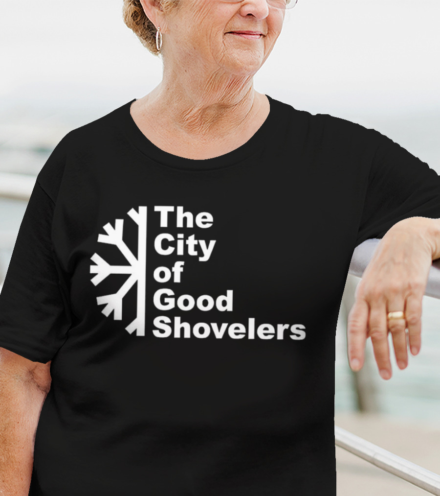The City Of Good Shovelers Snowflakes T-Shirt