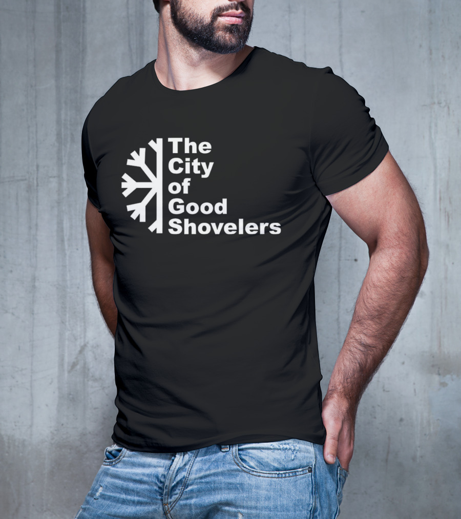 The City Of Good Shovelers Snowflakes T-Shirt