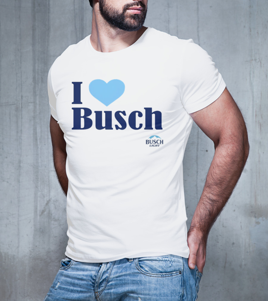 I Love Busch Light Busch Heart T-Shirt