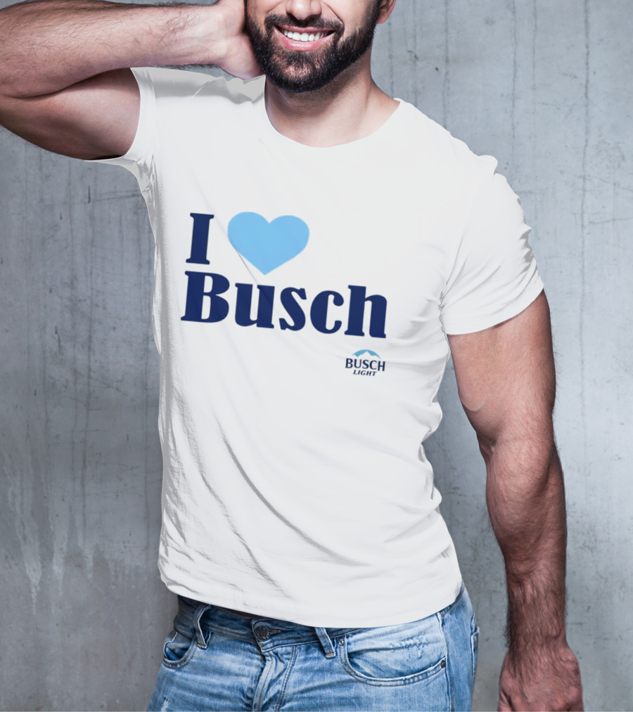 I Love Busch Light Busch Heart T-Shirt