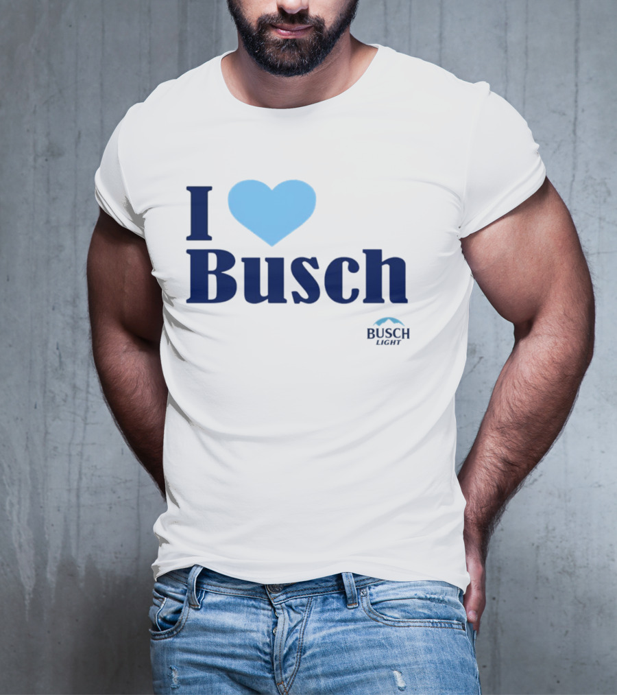 I Love Busch Light Busch Heart T-Shirt