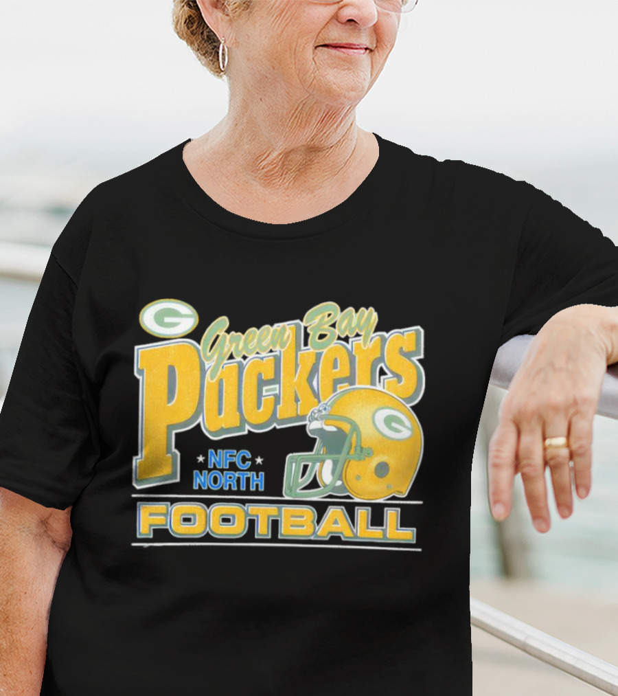 Green Bay Packers NFC North Football Helmet T-Shirt