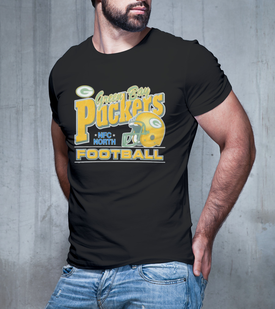 Green Bay Packers NFC North Football Helmet T-Shirt
