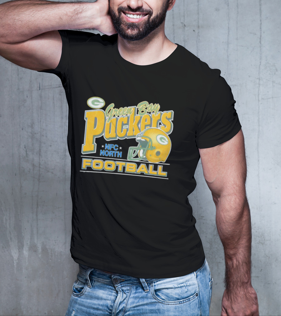 Green Bay Packers NFC North Football Helmet T-Shirt