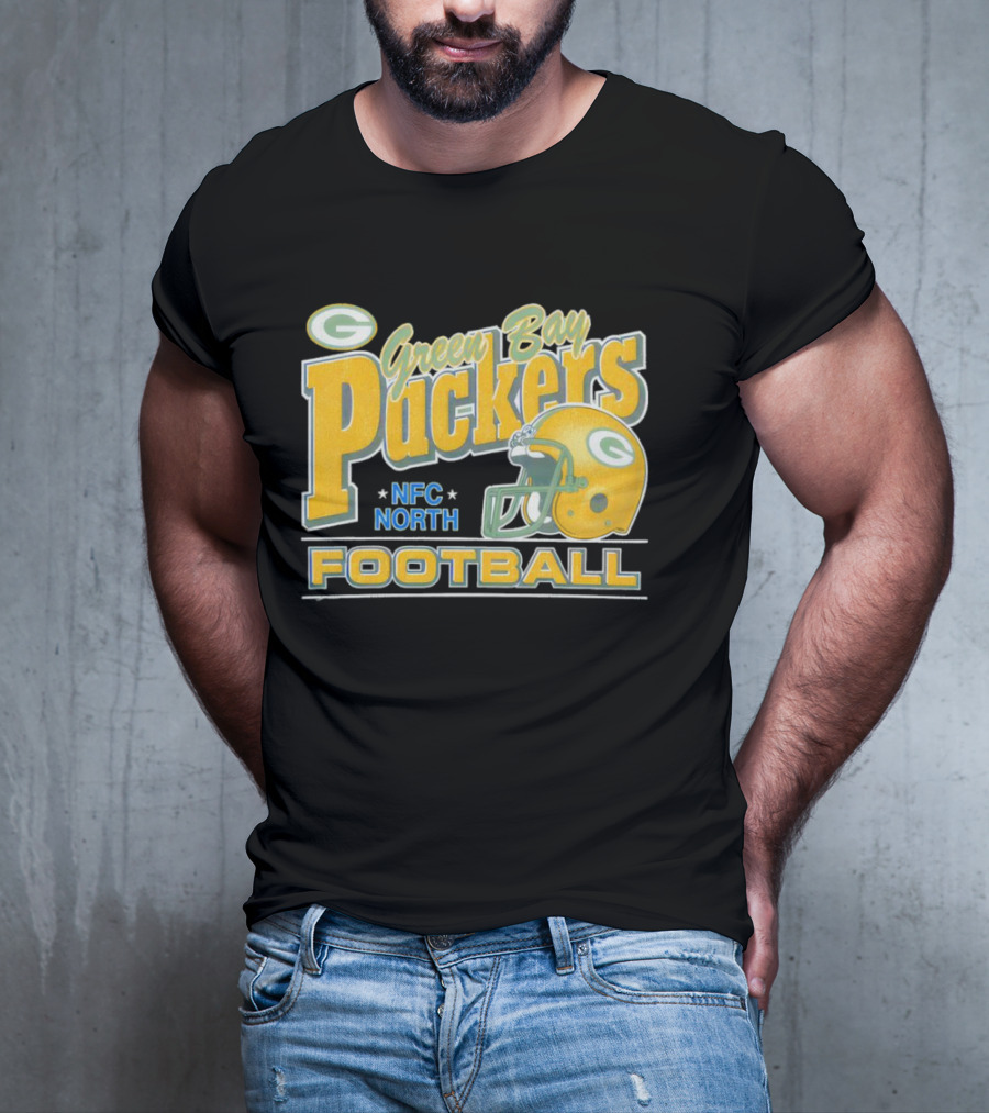 Green Bay Packers NFC North Football Helmet T-Shirt