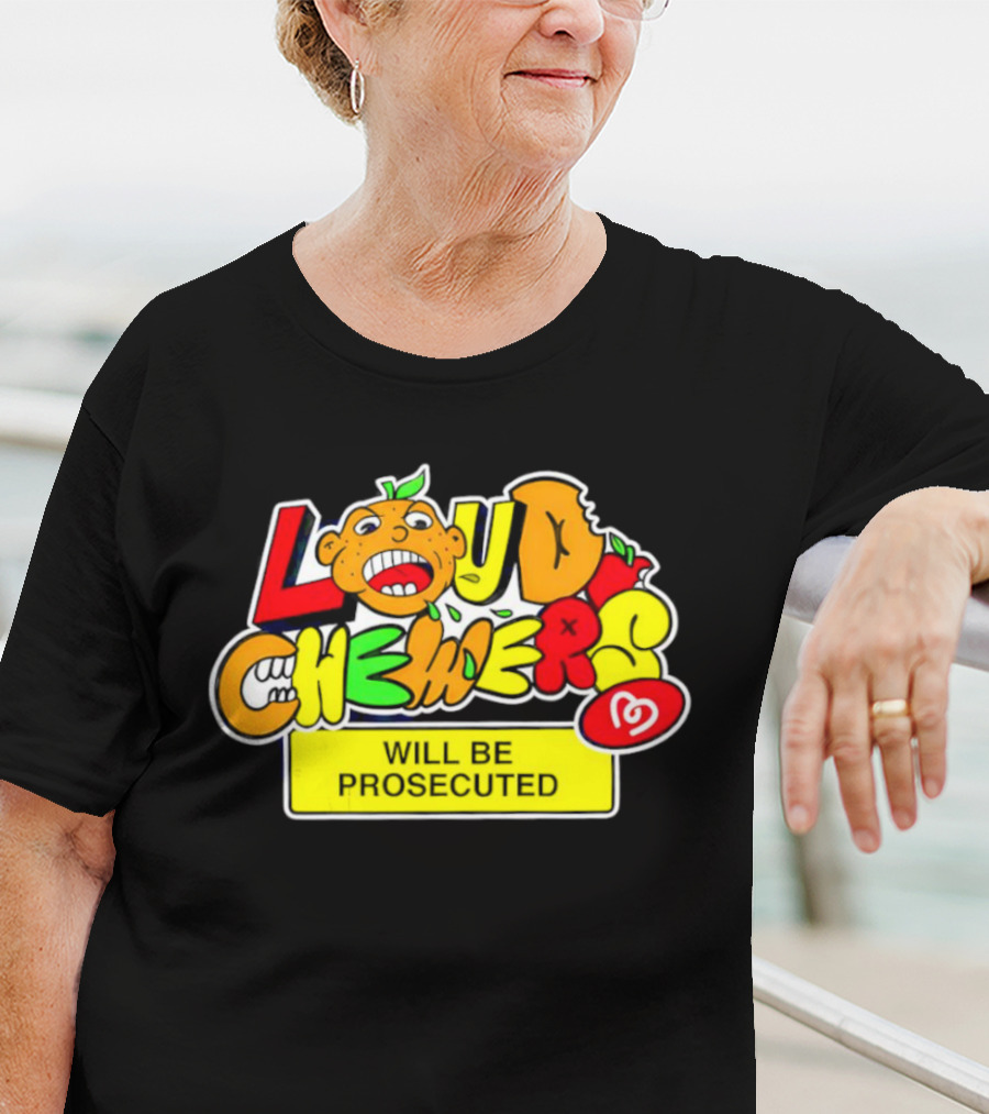 Loud Chewers Will Be Prosecuted Ice Cream Cartoon T-Shirt
