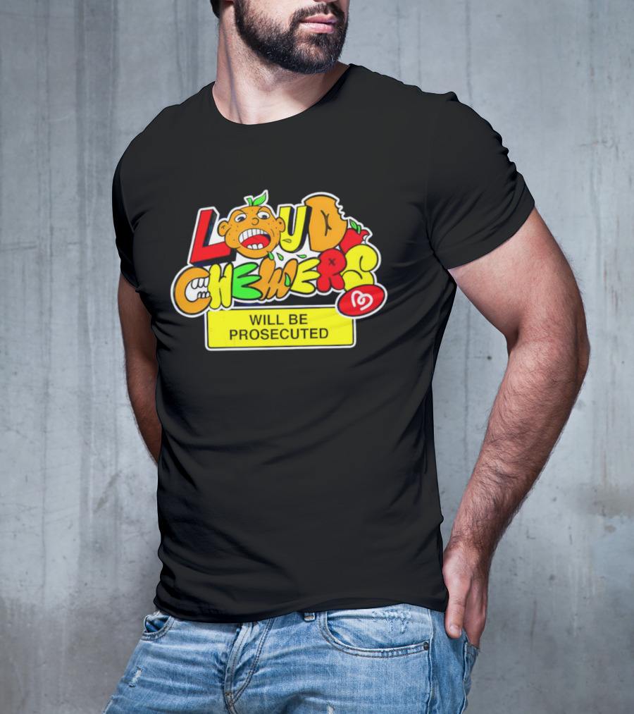 Loud Chewers Will Be Prosecuted Ice Cream Cartoon T-Shirt