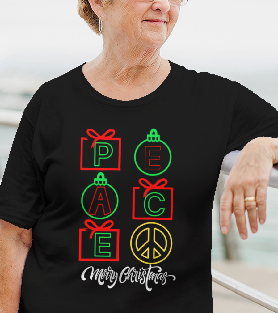 Peace Gift Ornaments Merry Christmas T-Shirt