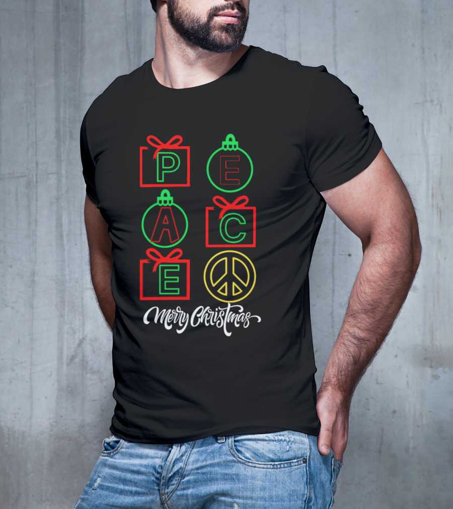 Peace Gift Ornaments Merry Christmas T-Shirt