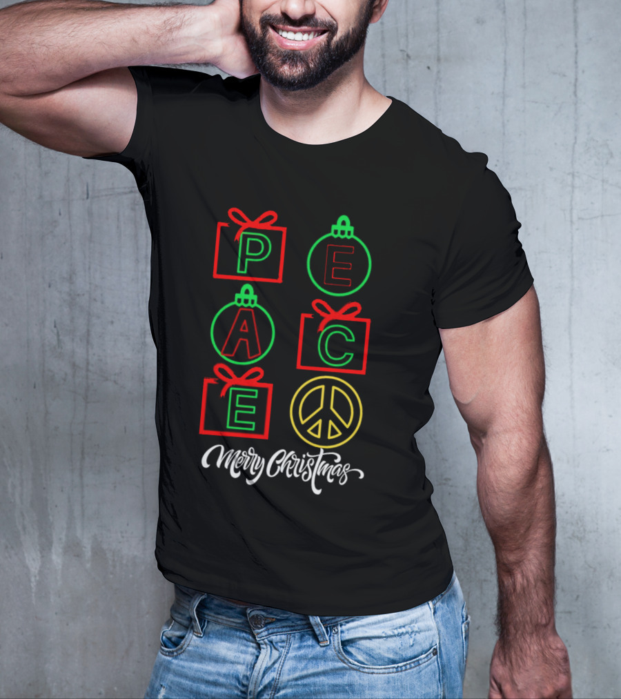 Peace Gift Ornaments Merry Christmas T-Shirt