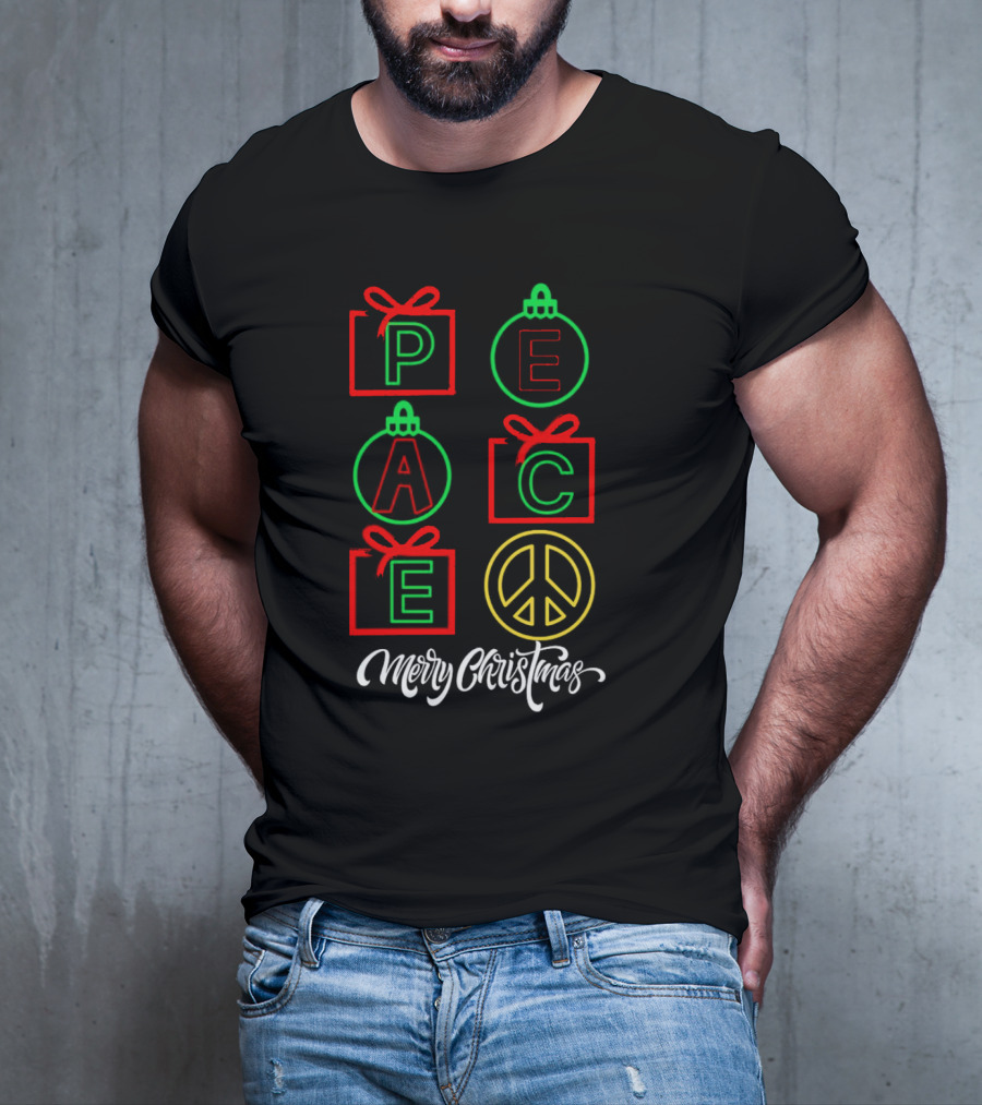 Peace Gift Ornaments Merry Christmas T-Shirt