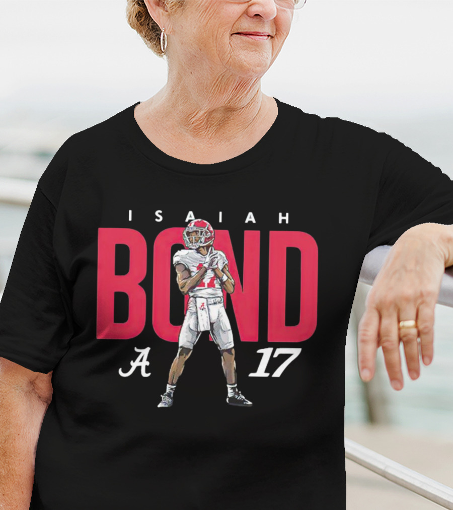 Alabama Crimson Tide Football Isaiah Bond 17 Player T-Shirt