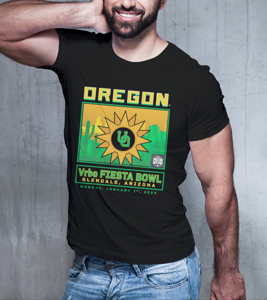 Oregon Ducks Vrbo Fiesta Bowl Glendale Arizona January 1st T-Shirt