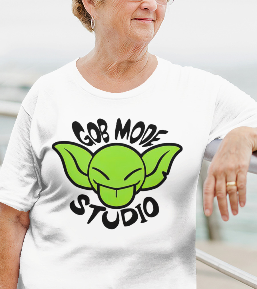 Gob Mode Studio Green Goblin Cartoon Face T-Shirt