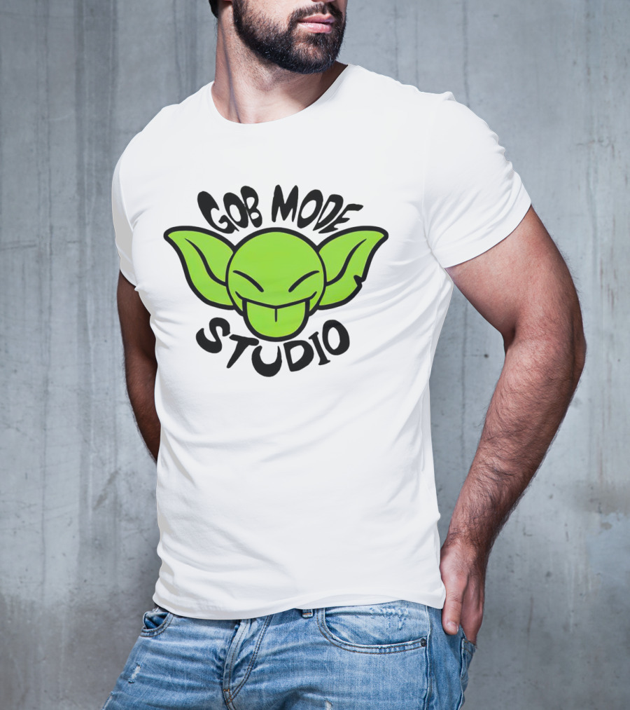Gob Mode Studio Green Goblin Cartoon Face T-Shirt