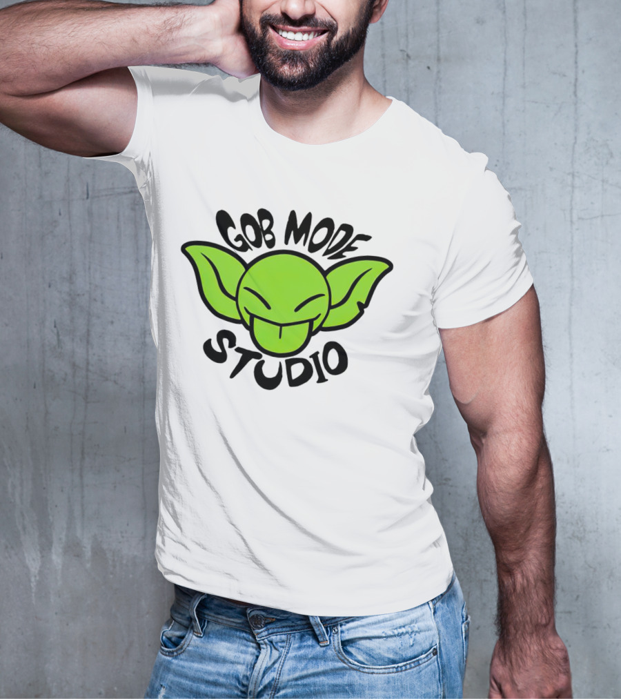 Gob Mode Studio Green Goblin Cartoon Face T-Shirt