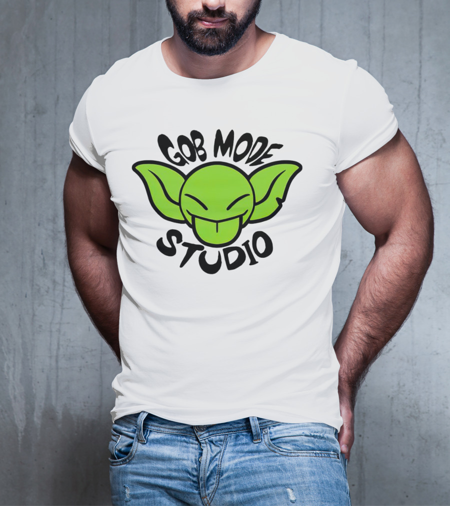 Gob Mode Studio Green Goblin Cartoon Face T-Shirt