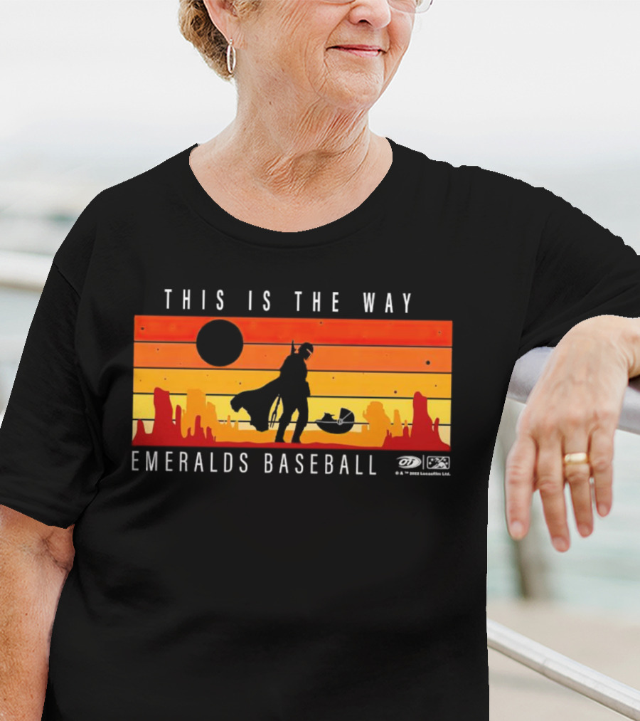 This Is The Way Eugene Emeralds Baseball Star Wars Mandalorian Sunset Scene T-Shirt