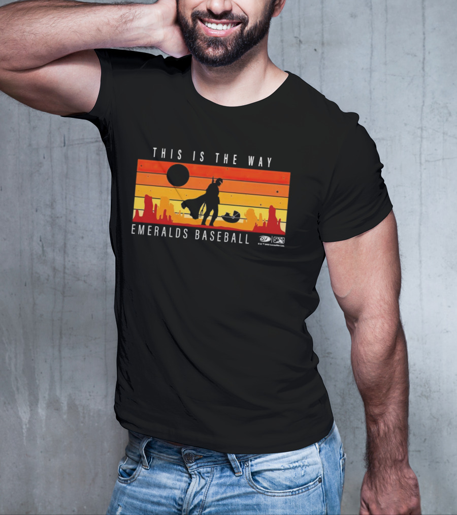 This Is The Way Eugene Emeralds Baseball Star Wars Mandalorian Sunset Scene T-Shirt