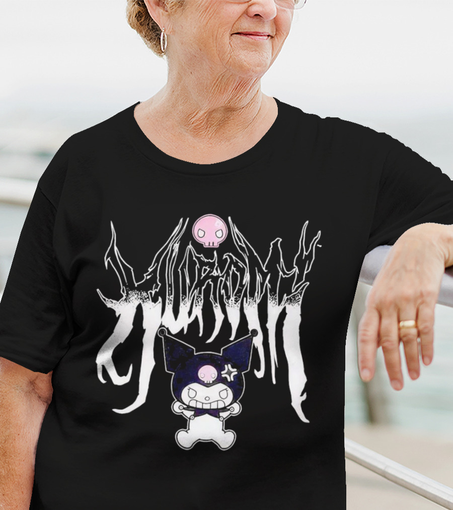 Kuromi Angry Metal Sanrio Skull Punk T-Shirt