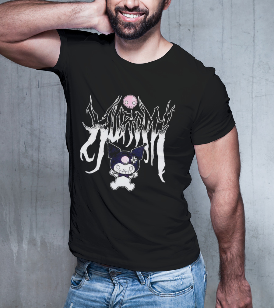 Kuromi Angry Metal Sanrio Skull Punk T-Shirt