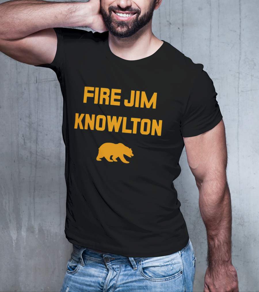 California Golden Bears Fire Jim Knowlton Bear T-Shirt