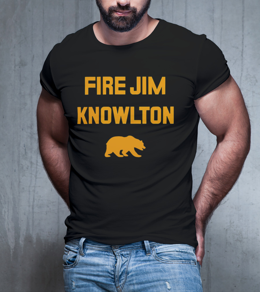 California Golden Bears Fire Jim Knowlton Bear T-Shirt