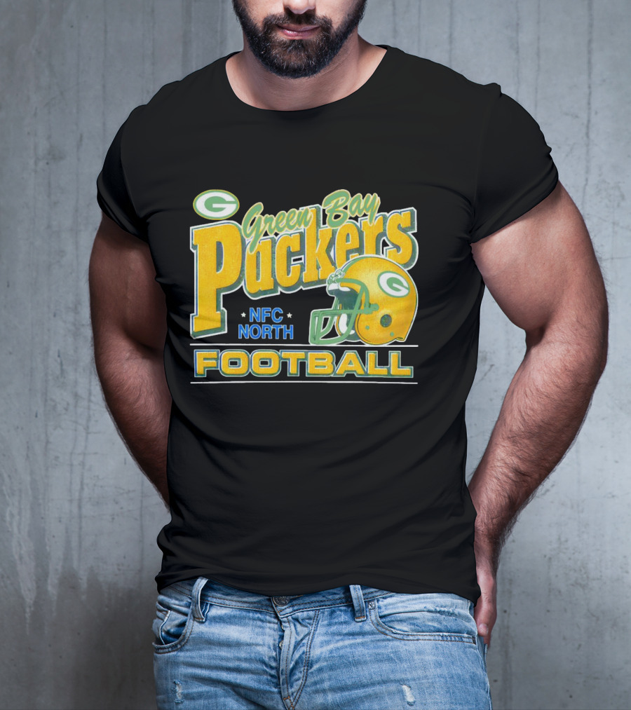Green Bay Packers Football NFC North Helmet T-Shirt