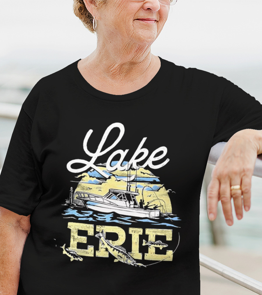 Lake Erie Boat Fishing T-Shirt