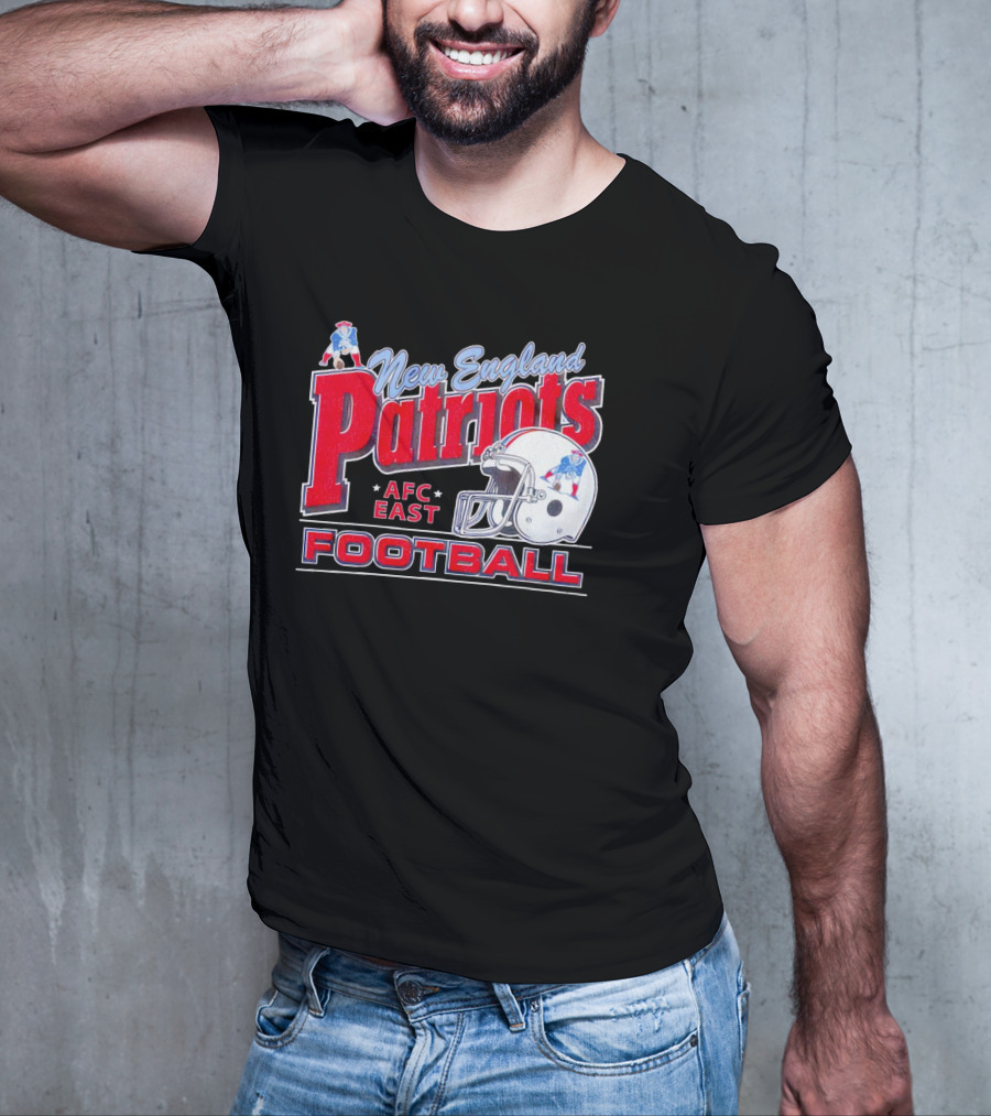 New England Patriots AFC East Football Helmet T-Shirt